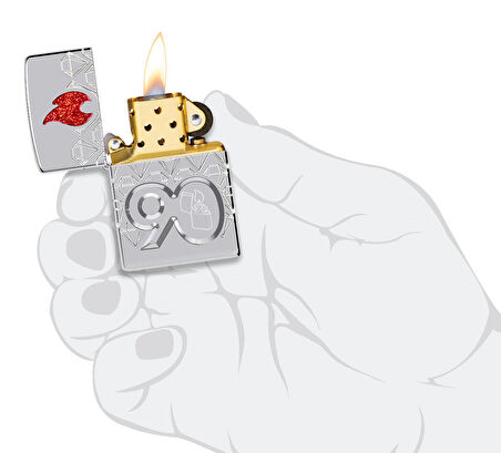 Zippo 90. Yıl Özel Koleksiyonu Armor® Kasa Çakmak
