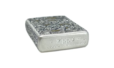 zippo deep carve snake floral dizayn armor case özel seri çakmak