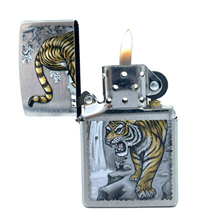Zippo Tiger On Ledge Dizayn Çakmak
