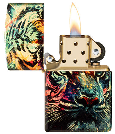 Zippo Colorful Tiger - Kaplan Dizayn Çakmak