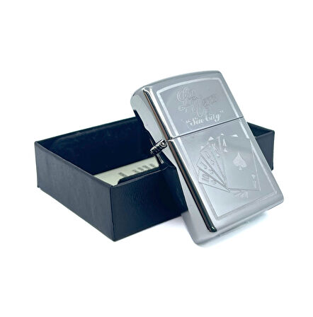Zippo Vegas Sin City Royal Flush Dizayn Çakmak