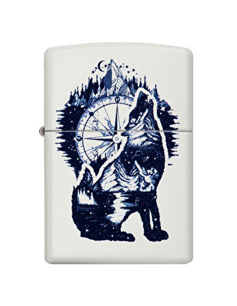 Zippo Wolf Mountain Compass Dizayn Çakmak
