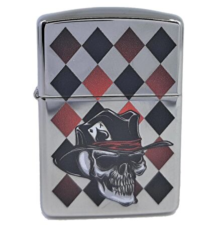Zippo ArmorCase Skull Ace / Kurukafa Çakmak