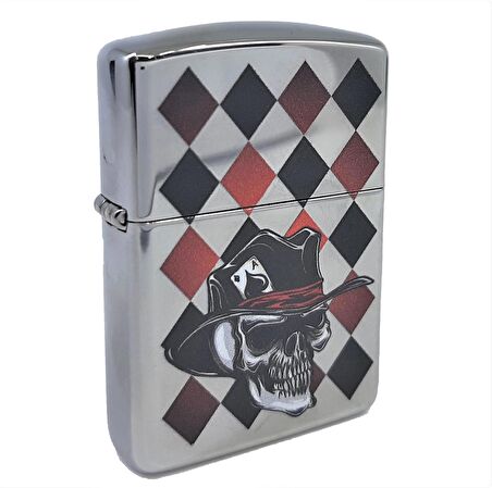 Zippo ArmorCase Skull Ace / Kurukafa Çakmak