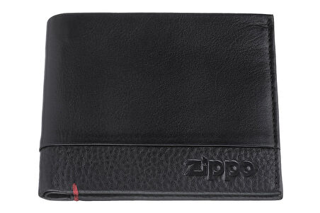 Zippo RFID Bloklamalı Nappa Deri Kredi Kartlıklı Cüzdan - Siyah