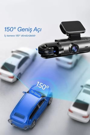 Premium Araç İçi Kamera 1080P TA09 Siyah Oto Aksesuar Kabin Cihazı Taşıt Donanımı