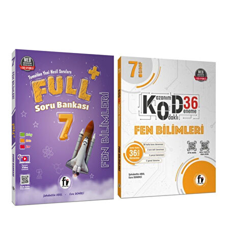 Fi Yayınları 7.Sınıf Fen Bilimleri FULL Soru Bankası ve KOD 36 Deneme Seti 2 Kitap