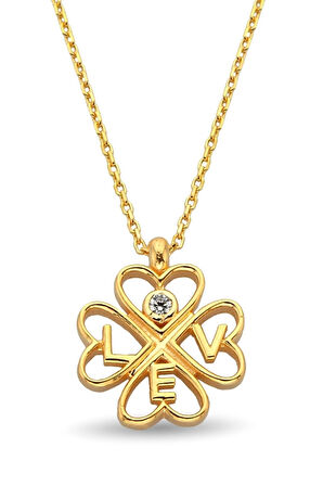 Love Altın Kolye Zk0138