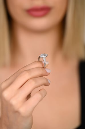 Marquise Kesim Zirkon Taşlı 14 Ayar Altın Yüzük