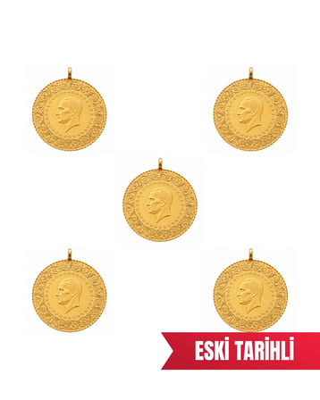 4 Adet Eski Tarihli Çeyrek Altın