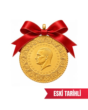 1 Adet Eski Tarihli Yarım Altın