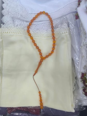 Kalite Ateş Kehribar Efektli Toz Kehribar Tesbih