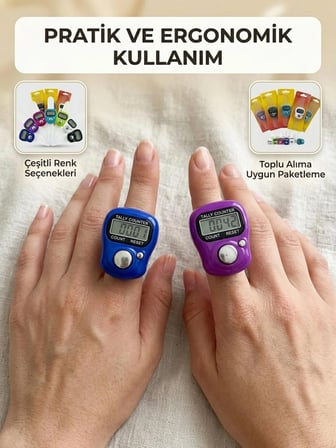 DİJİTAL SİLİKON ZİKİRMATİK - ZENGİN RENK SEÇENEKLERİ 5 Adet