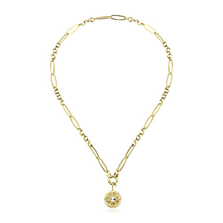 Güneş Kolye Ucu Ataş Zincir Kolye ZKU059