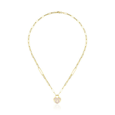 Kalp Kilit Uçlu Kolye ZKU071