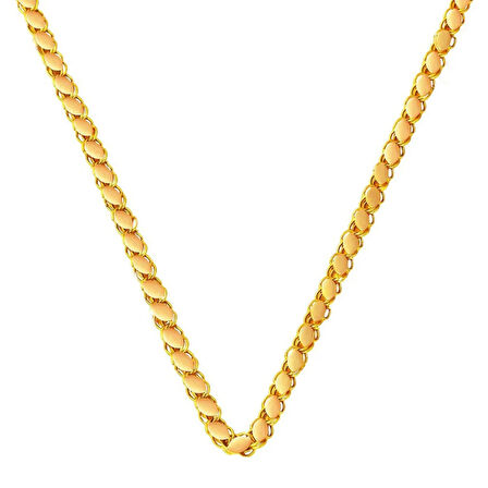 Pullu 14 Ayar 50 cm Halep Zincir Kolye ZKU217