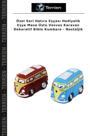 Özel Seri Hatıra Eşyası Hediyelik Eşya Masa Üstü Vosvos Karavan Dekoratif Biblo Kumbara - Nostaljik