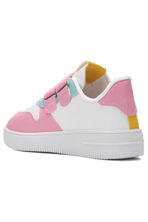 Günlük Kız Erkek Çocuk Spor Ayakkabı Sneaker Cırtlı Çift Şeritli Rahat Hafif  ZL001