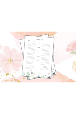 Haftalık Planlayıcı - A4 Ebat Yapılacaklar - 30 Yaprak - Weekly Planner