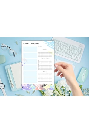 Haftalık Planlayıcı - A4 Ebat Yapılacaklar - 30 Yaprak - Weekly Planner