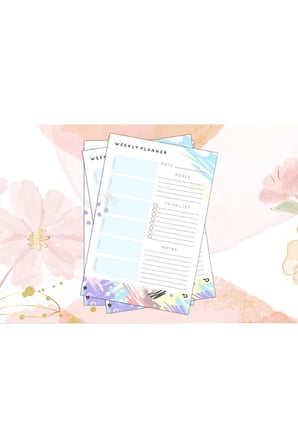 Haftalık Planlayıcı - A4 Ebat Yapılacaklar - 30 Yaprak - Weekly Planner
