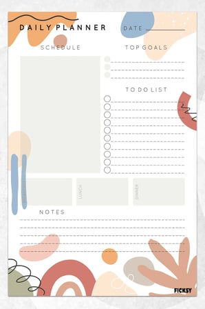 Günlük Planlayıcı - A4 Ebat Yapılacaklar - 30 Yaprak - Daily Planner