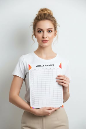 Haftalık Planlayıcı - A4 Ebat Yapılacaklar - 30 Yaprak - Weekly Planner