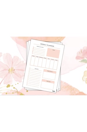 Haftalık Planlayıcı - A4 Ebat Yapılacaklar - 30 Yaprak - Weekly Planner