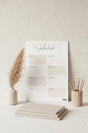 Haftalık Planlayıcı - A4 Ebat Yapılacaklar - 30 Yaprak - Weekly Planner