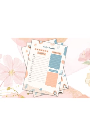 Günlük Planlayıcı - A4 Ebat Yapılacaklar - 30 Yaprak - Daily Planner