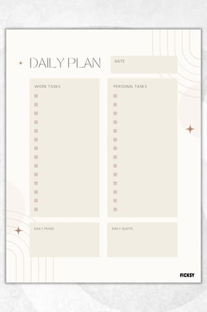 Günlük Planlayıcı - A4 Ebat Yapılacaklar - 30 Yaprak - Daily Planner