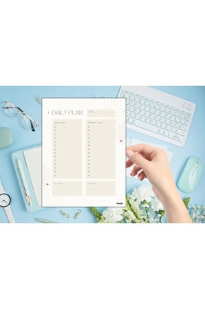 Günlük Planlayıcı - A4 Ebat Yapılacaklar - 30 Yaprak - Daily Planner