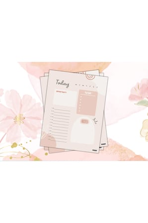 Günlük Planlayıcı - A4 Ebat Yapılacaklar - 30 Yaprak - Daily Planner