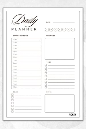 Günlük Planlayıcı - A4 Ebat Yapılacaklar - 30 Yaprak - Daily Planner