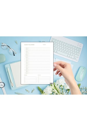 Günlük Planlayıcı - A4 Ebat Yapılacaklar - 30 Yaprak - Daily Planner