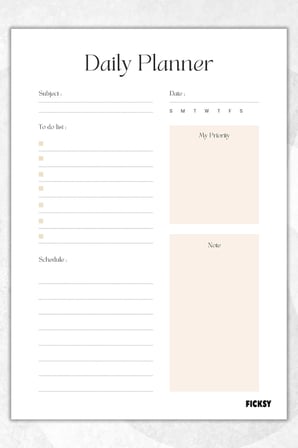 Günlük Planlayıcı - A4 Ebat Yapılacaklar - 30 Yaprak - Daily Planner