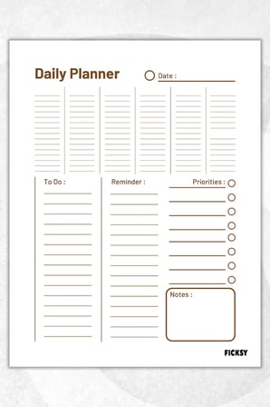 Günlük Planlayıcı - A4 Ebat Yapılacaklar - 30 Yaprak - Daily Planner
