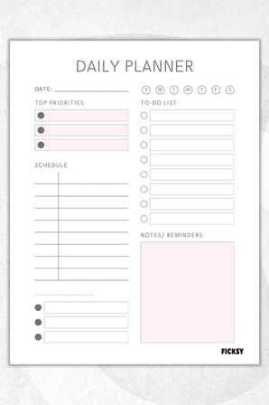 Günlük Planlayıcı - A4 Ebat Yapılacaklar - 30 Yaprak - Daily Planner