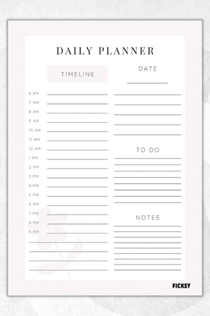 Günlük Planlayıcı - A4 Ebat Yapılacaklar - 30 Yaprak - Daily Planner
