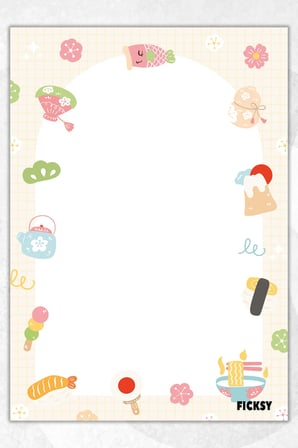 A5 Mutfak - Bloknot Çizgisiz Defter - 50 Yaprak - Memopad - Notepad - Not Defteri - Not Kağıdı