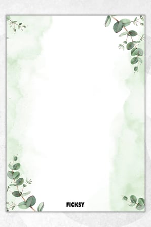 A5 Çiçek Bloknot Çizgisiz Defter - 50 Yaprak - Memopad - Notepad - Not Defteri - Not Kağıdı