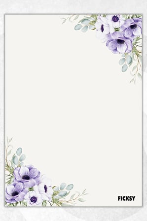 A5 Çiçek Bloknot Çizgisiz Defter - 50 Yaprak - Memopad - Notepad - Not Defteri - Not Kağıdı