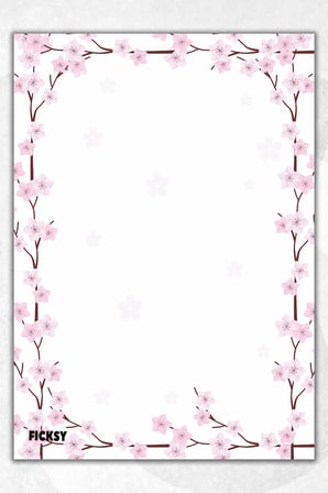 A5 Çiçek Bloknot Çizgisiz Defter - 50 Yaprak - Memopad - Notepad - Not Defteri - Not Kağıdı
