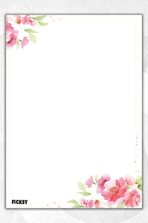 A5 Çiçek Bloknot Çizgisiz Defter - 50 Yaprak - Memopad - Notepad - Not Defteri - Not Kağıdı