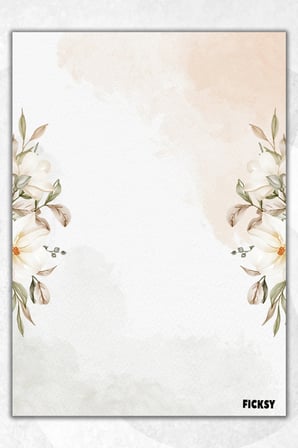 A5 Çiçek Bloknot Çizgisiz Defter - 50 Yaprak - Memopad - Notepad - Not Defteri - Not Kağıdı