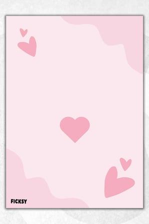 A5 Kalp Bloknot Çizgisiz Defter - 50 Yaprak - Memopad - Notepad - Not Defteri - Not Kağıdı