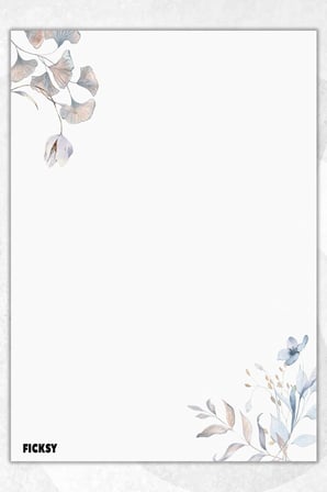 A5 Çiçek Bloknot Çizgisiz Defter - 50 Yaprak - Memopad - Notepad - Not Defteri - Not Kağıdı