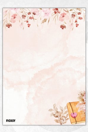 A5 Çiçek Bloknot Çizgisiz Defter - 50 Yaprak - Memopad - Notepad - Not Defteri - Not Kağıdı