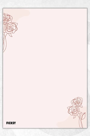 A5 Çiçek Bloknot Çizgisiz Defter - 50 Yaprak - Memopad - Notepad - Not Defteri - Not Kağıdı