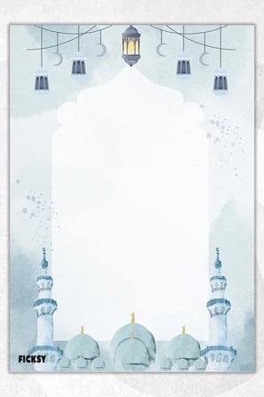 A5 İslam Bloknot Çizgisiz Defter - 50 Yaprak - Memopad - Notepad - Not Defteri - Not Kağıdı